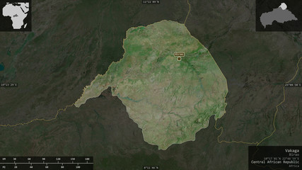 Vakaga, Central African Republic - composition. Satellite