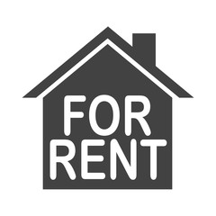 House vector icon isolated on white background. Rental Property. Minimalistic style. Business, finance.