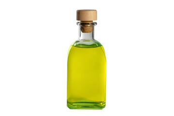 Bottle of olive oil isolated on white background.