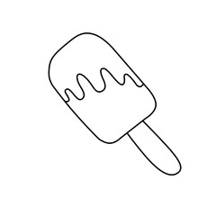ice cream on a stick colorful for children