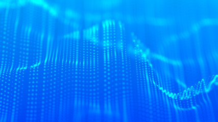 Data technology background. Abstract digital background. Science background. Technological background. Matrix. Binary Code. 3D rendering. 4k.