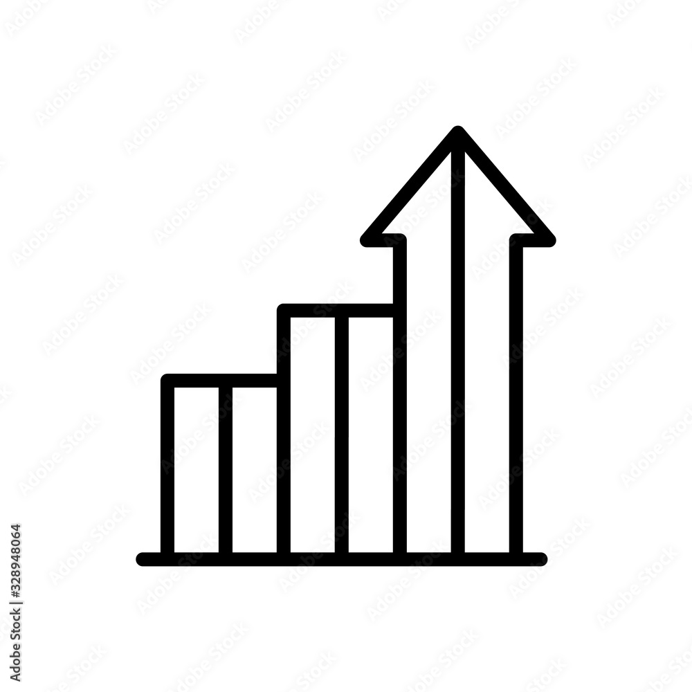 Poster chart icon. simple line, outline vector elements of success for ui and ux, website or mobile applica