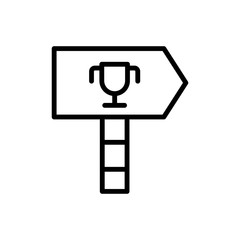 Pointer, cup, award icon. Simple line, outline vector elements of success for ui and ux, website or mobile application