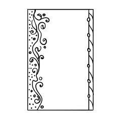 Decorative vintage hand drawn frames - vector illustration