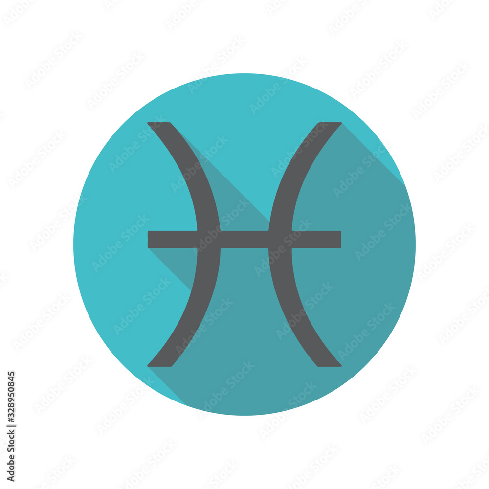 Aufkleber flat long shadow icon. simple thin line, outline vector of restaurant icons for ui and ux, website o