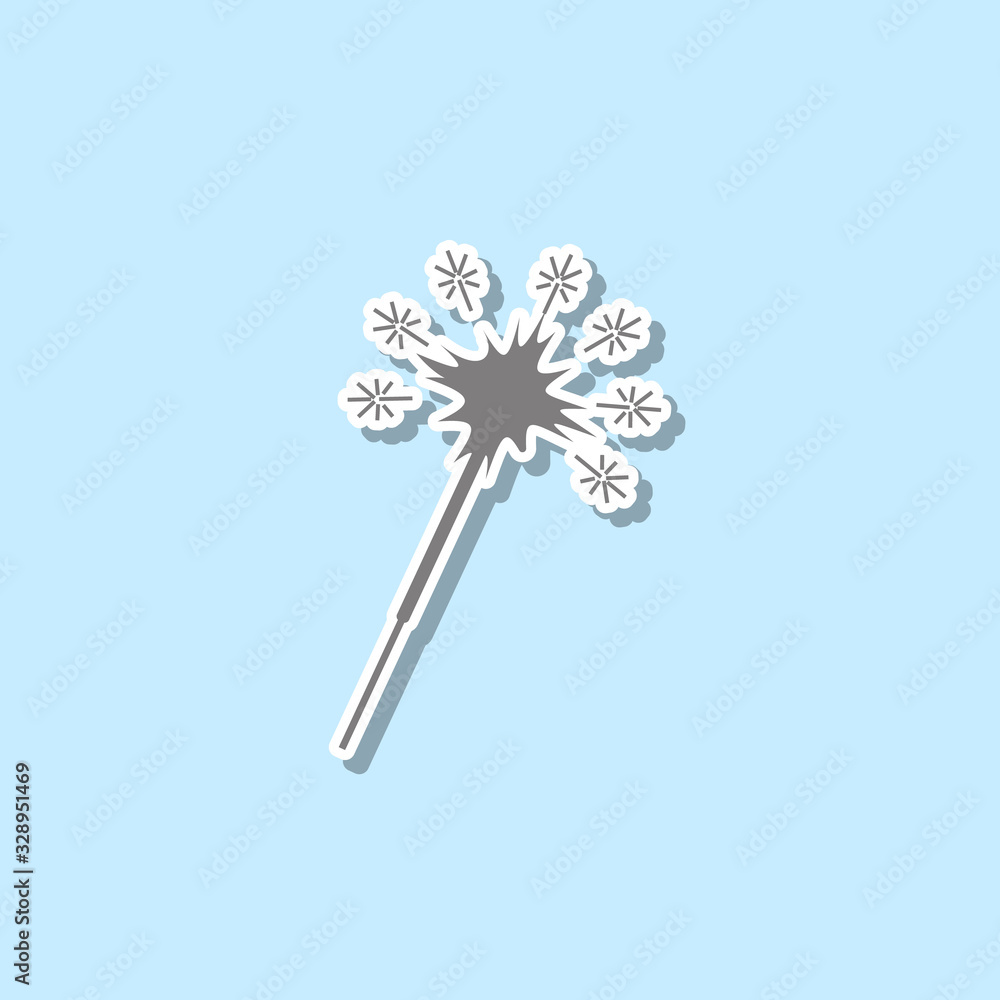 Aufkleber laser beam icon, sparkler sticker icon. simple thin line, outline vector of web icons for ui and ux,
