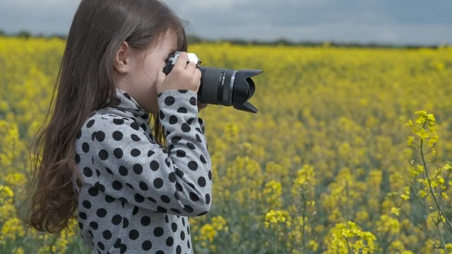 Taking pictures of flowers.
