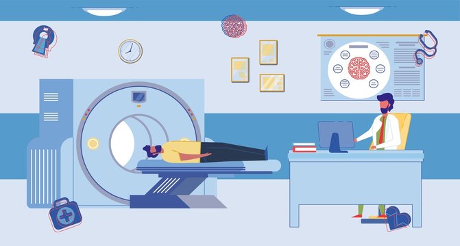 Brain Magnetic Resonance Imaging Procedure Room.