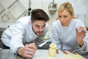 making and decorating chocolate eggs