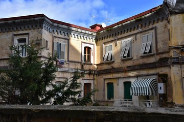 Fototapeta na wymiar Old house in Naples - Italy