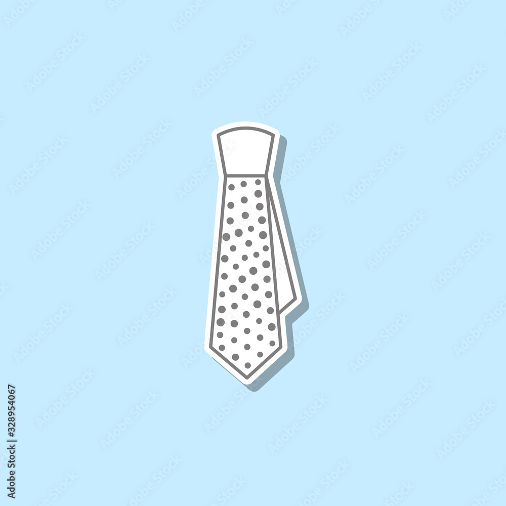 Poster tie sticker icon. simple thin line, outline vector of web icons for ui and ux, website or mobile app