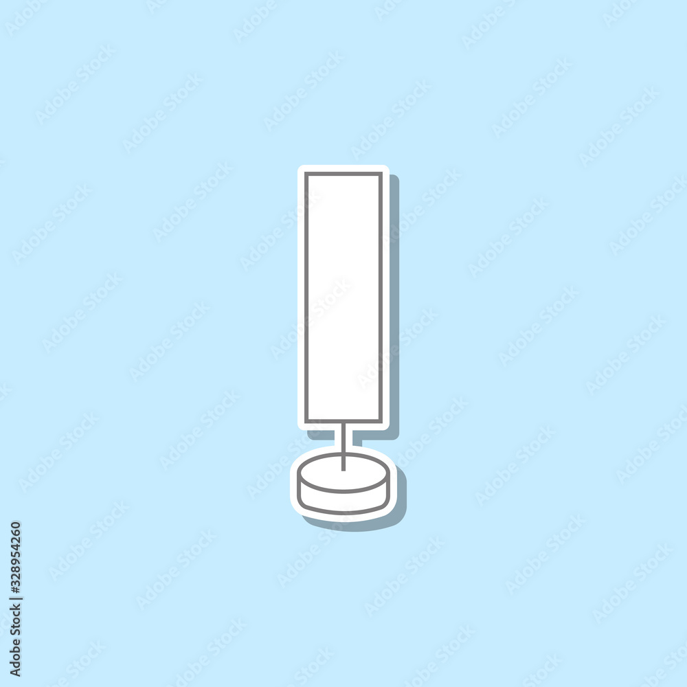 Aufkleber brace sticker icon. simple thin line, outline vector of web icons for ui and ux, website or mobile a