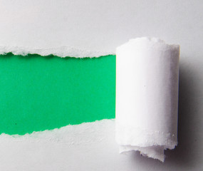 Torn paper with blank space for your message