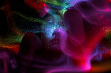 freezlight new photo art direction, long exposure photo without photoshop, light drawing at long...