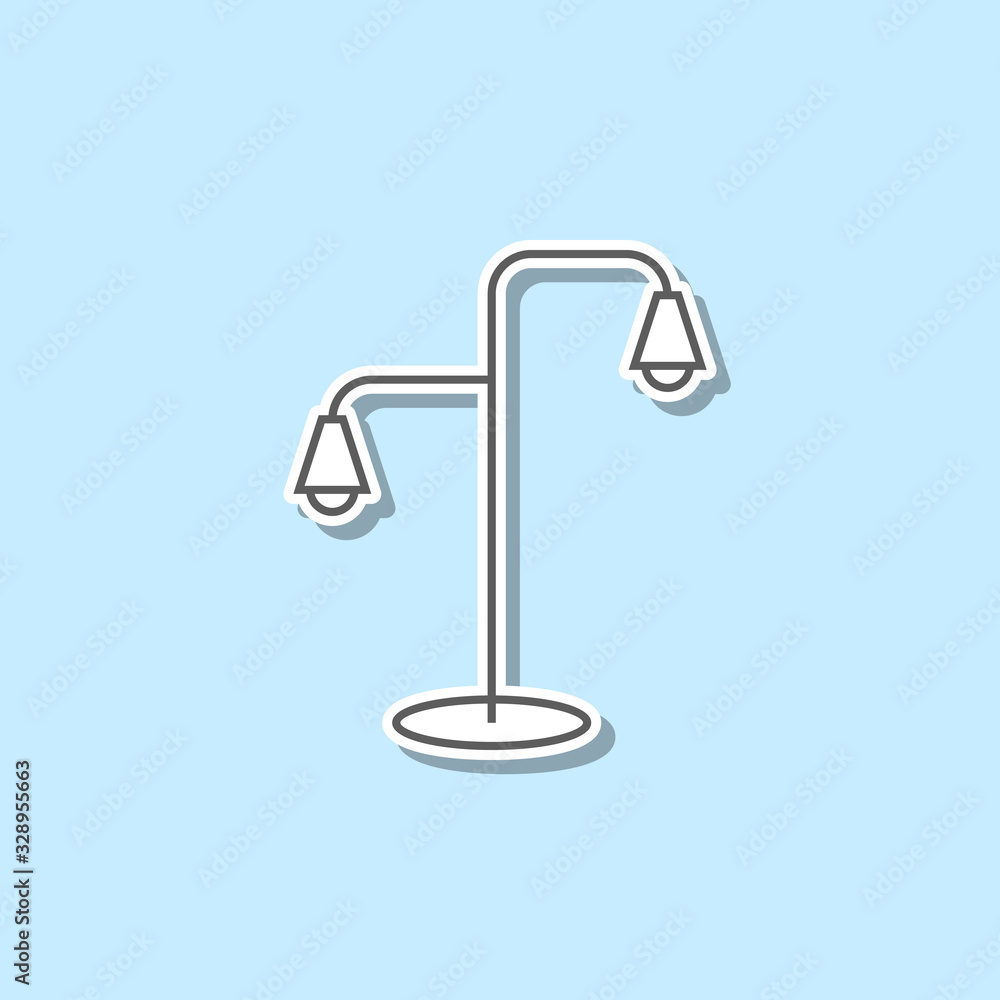 Poster brace sticker icon. simple thin line, outline vector of web icons for ui and ux, website or mobile a