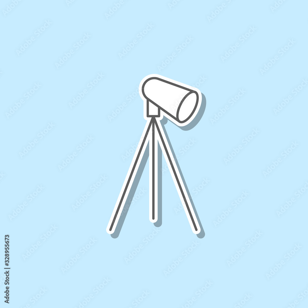 Aufkleber spotlight sticker icon. simple thin line, outline vector of web icons for ui and ux, website or mobi