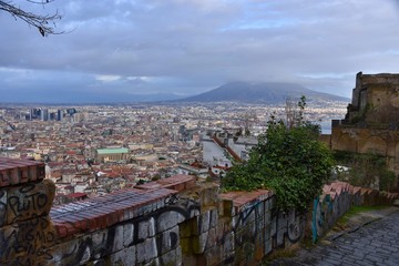 View on city of Naples - Italy