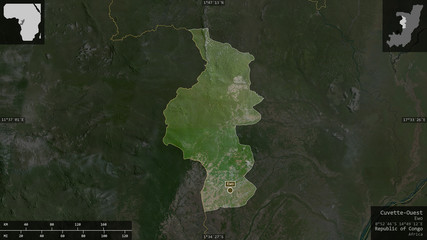 Cuvette-Ouest, Republic of Congo - composition. Satellite