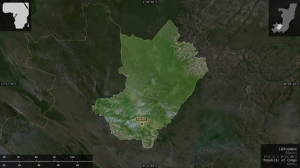 Lékoumou, Republic of Congo - composition. Satellite
