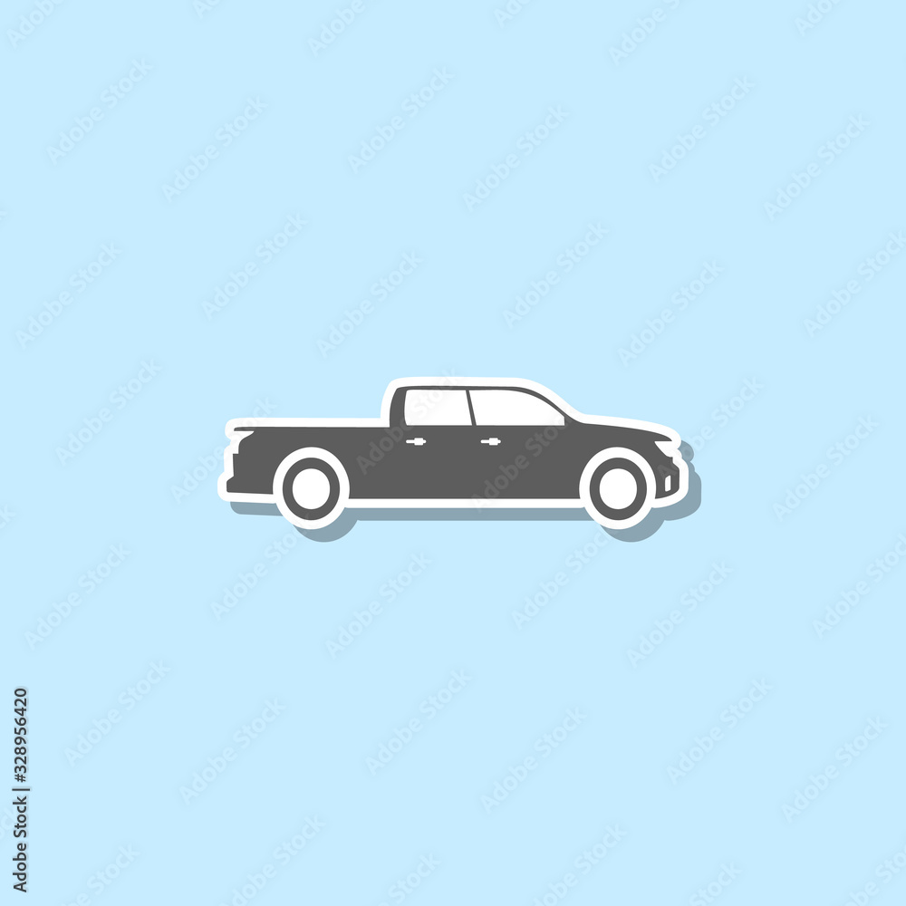Poster pickup sticker icon. simple thin line, outline vector of web icons for ui and ux, website or mobile 