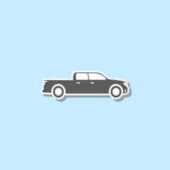 Pickup sticker icon. Simple thin line, outline vector of web icons for ui and ux, website or mobile application