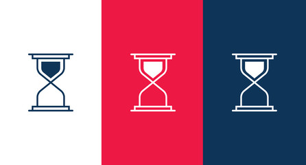 Hourglass icon for web and mobile