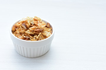 soja, coconut, peanuts, honey, flakes, granola, delicious, oat, vegan, ingredient, seed, cereal, sweet, nutrition, snack, natural, organic, healthy, grain, food, muesli