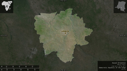 Kasaï-Oriental, Democratic Republic of the Congo - composition. Satellite
