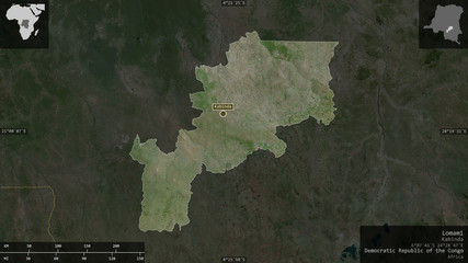 Lomami, Democratic Republic of the Congo - composition. Satellite