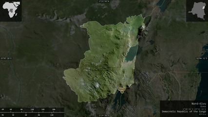 Nord-Kivu, Democratic Republic of the Congo - composition. Satellite
