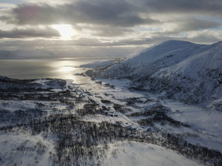 Winter Northern Norway landscape