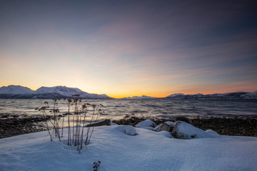 Winter Northern Norway landscape