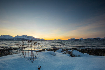 Winter Northern Norway landscape