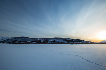 Winter Northern Norway landscape