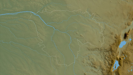 Tshopo, Democratic Republic of the Congo - outlined. Physical