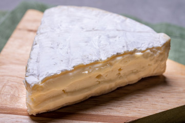 French cheese camembert made from cow milk in Normandy, France