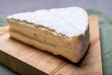 French cheese camembert made from cow milk in Normandy, France