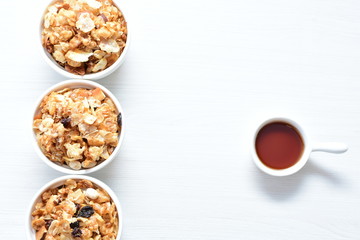 soja, coconut, peanuts, honey, flakes, granola, delicious, oat, vegan, ingredient, seed, cereal, sweet, nutrition, snack, natural, organic, healthy, grain, food, muesli