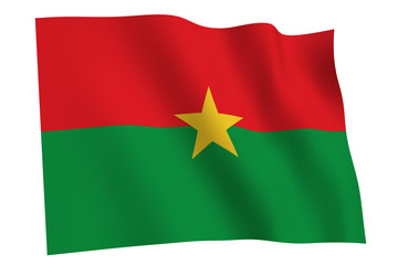 Burkina Faso iFlag waving