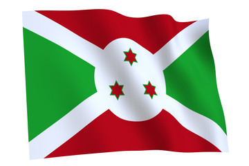 Burundi iFlag waving