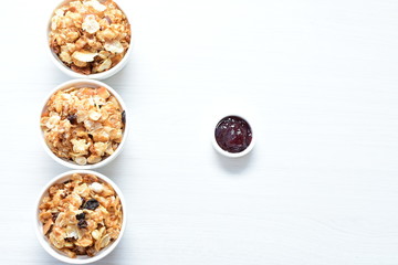 soja, coconut, peanuts, honey, flakes, granola, delicious, oat, vegan, ingredient, seed, cereal, sweet, nutrition, snack, natural, organic, healthy, grain, food, muesli