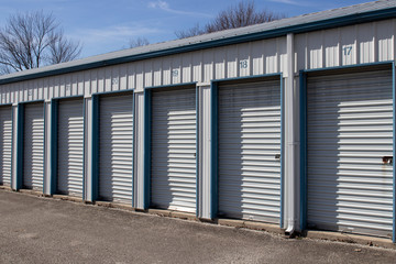 Self storage and mini storage garage units.