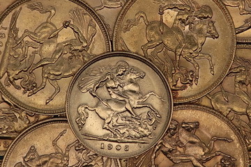 old gold coin of the empire