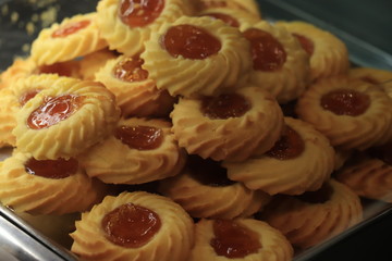 Various biscuits in a shop