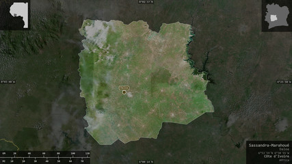 Sassandra-Marahoué, Côte d'Ivoire - composition. Satellite