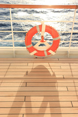 lifebuoy on cruise ship