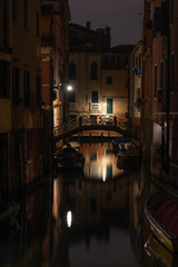 Obraz na płótnie Canvas Cannaregio District at Night, Venice/Italy