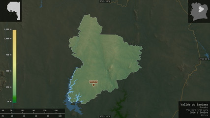 Vallée du Bandama, Côte d'Ivoire - composition. Physical