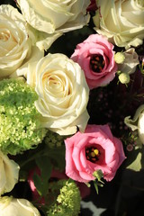 White rose wedding bouquet