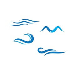 Obraz premium Water Wave symbol